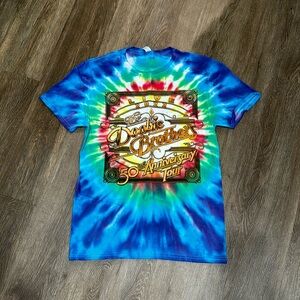 Tie Dyed Doobie brothers 2022 tour tee shirt